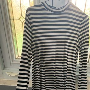 Amuse Society Black and White Line Dress